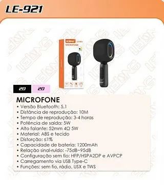 Microfone Karaokê Sem Fio - Foto 5