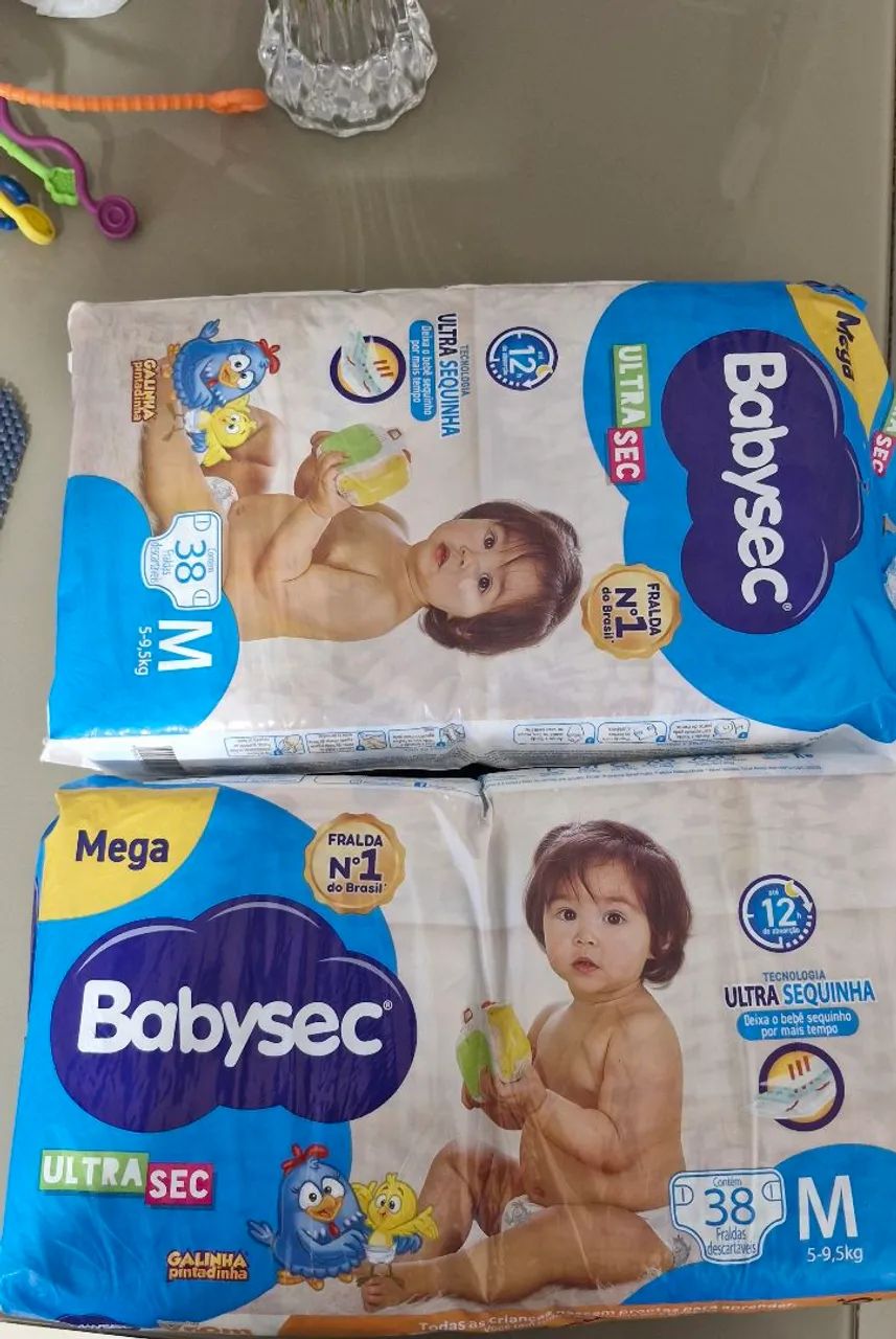Fraldas descartáveis novas