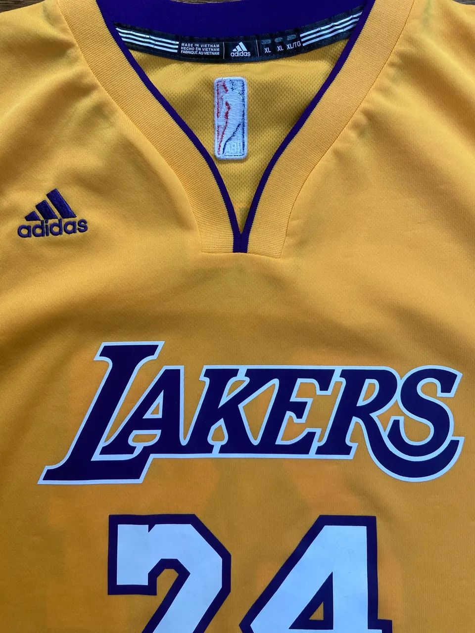 Camisa Adidas Los Angeles Lakers Kobe Bryant #24 Original NBA - GG/XL - Foto 2