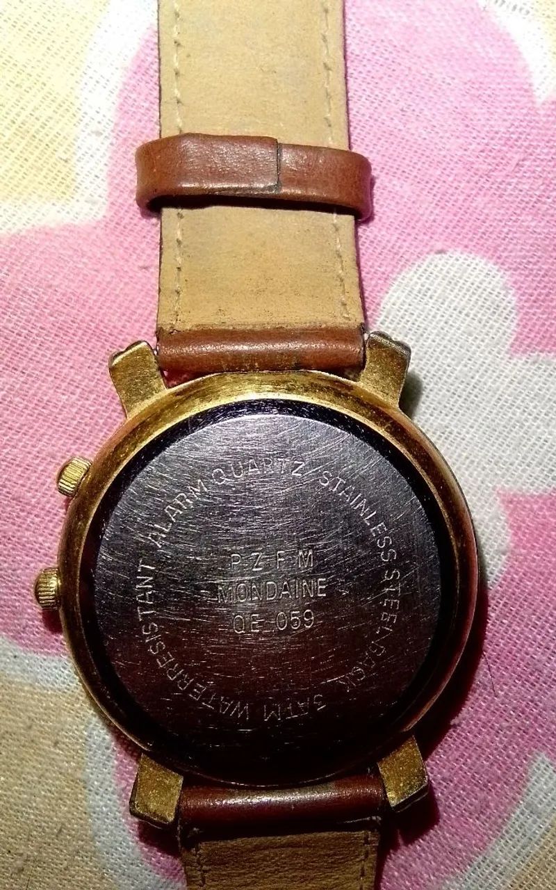 RELÓGIO MONDAINE ORIGINAL - QUARTZ(BATERIA) 1990-2000 - Foto 3