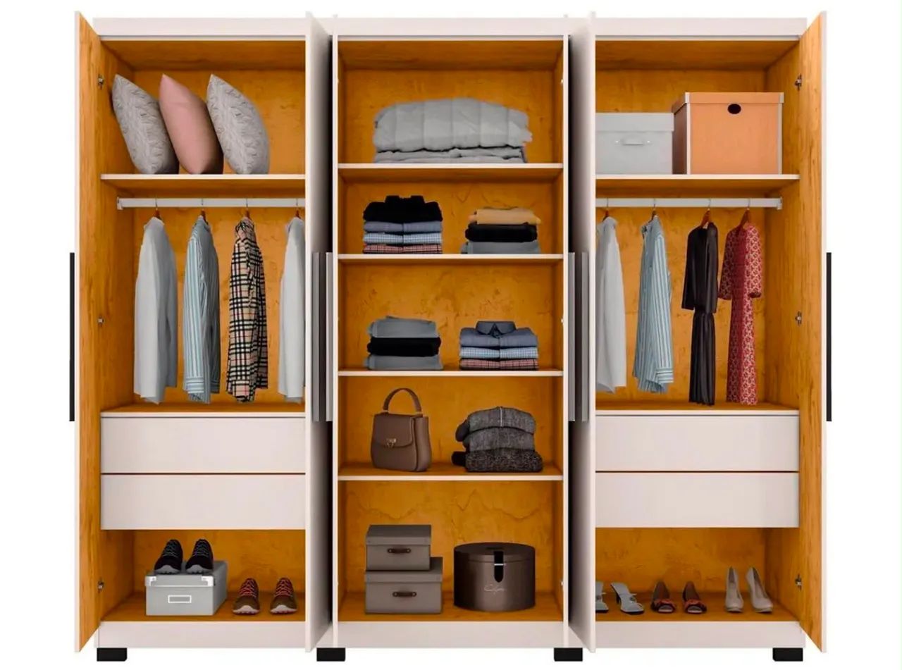 Guarda roupa 6 portas com espelho  - Foto 3