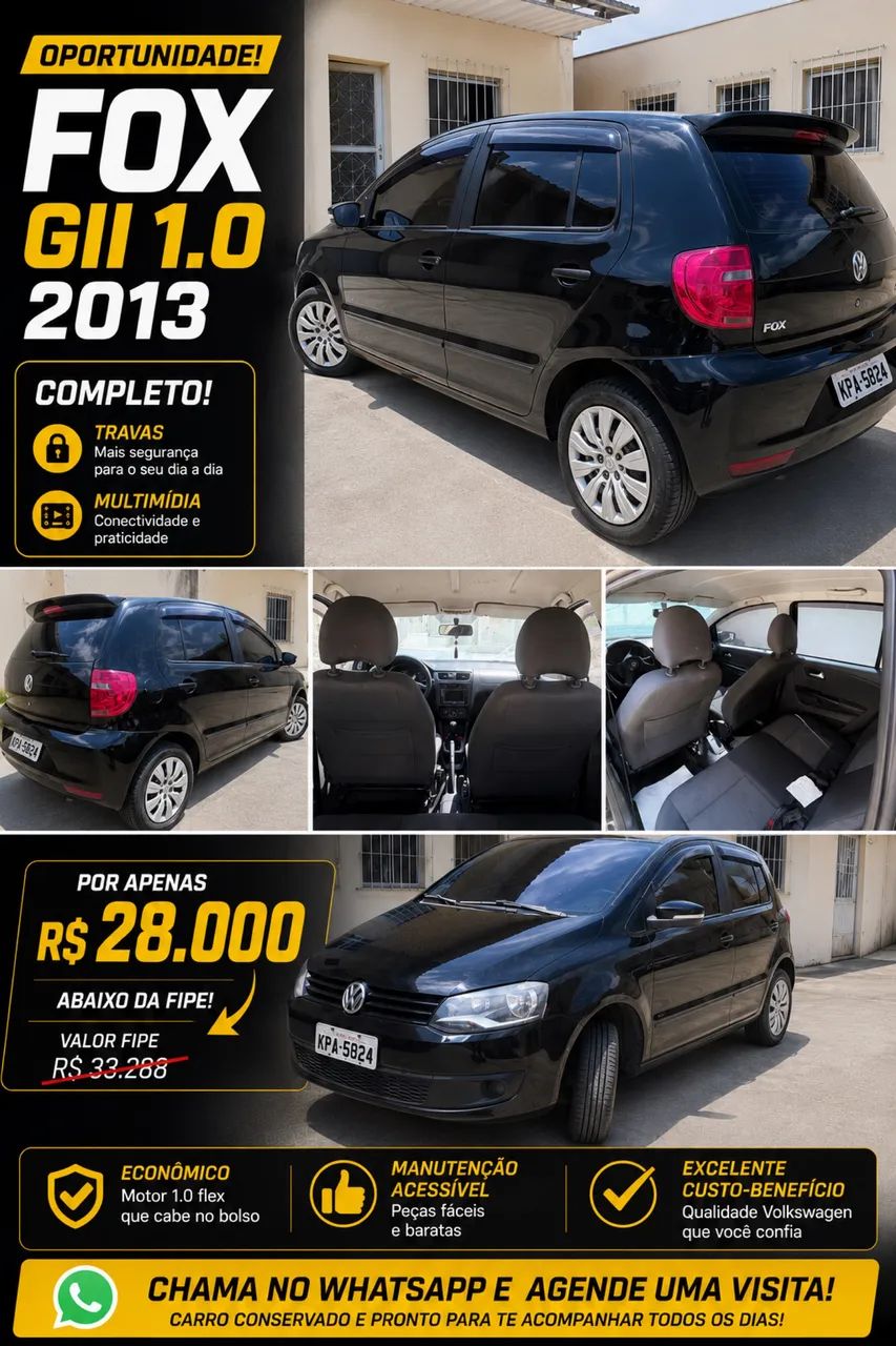 Volkswagen Fox Fox 1.0 Mi Total Flex 8V 3p 2013