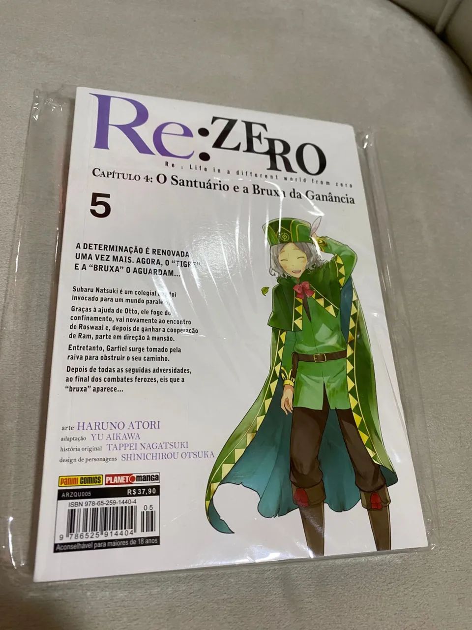 Mangá Re:Zero - Capítulo 4: O Santuário e a Bruxa da Ganância