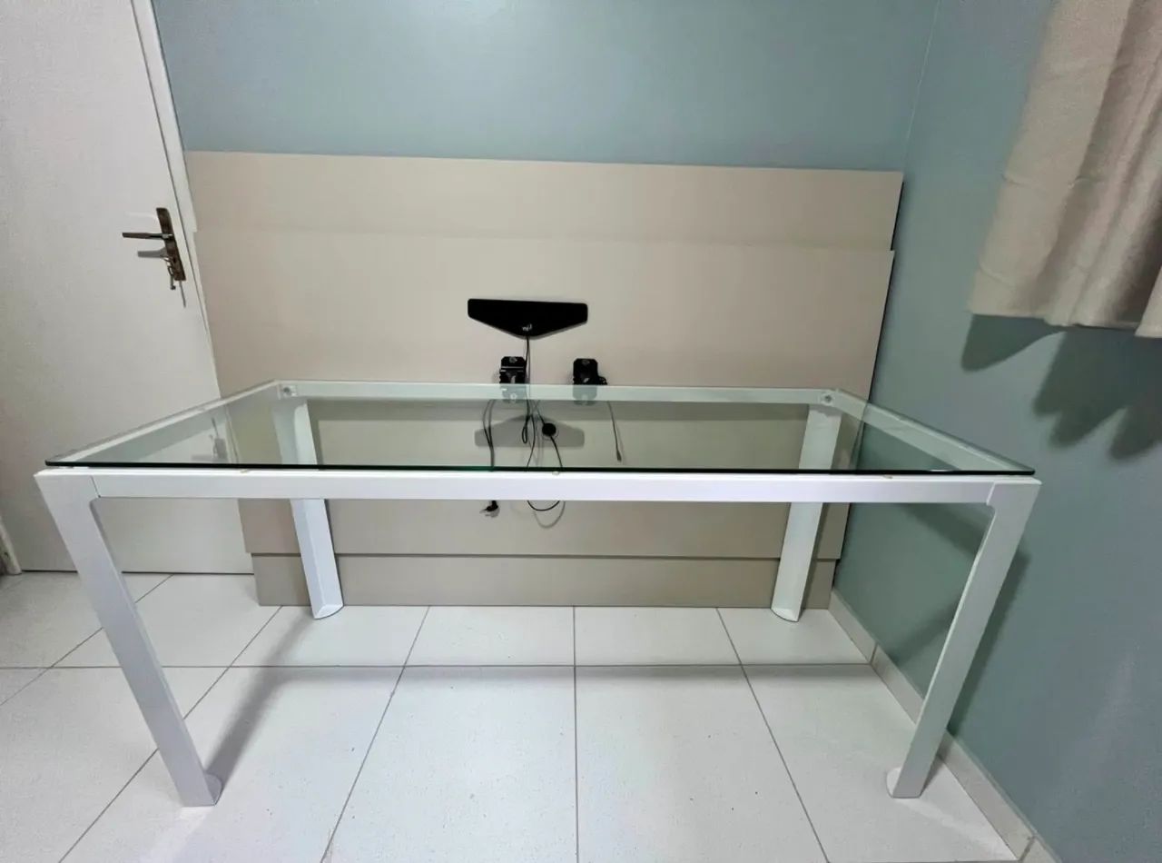 Mesa Ferro e Vidro Alto Padrão - Foto 2