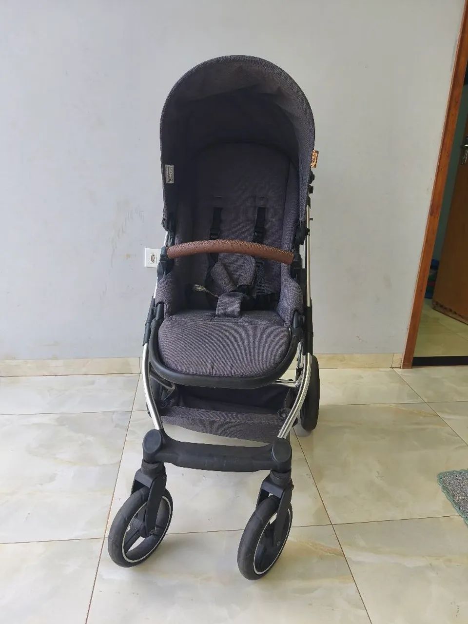 Carrinho de bebê com Moisés, da ABC design  - Foto 3