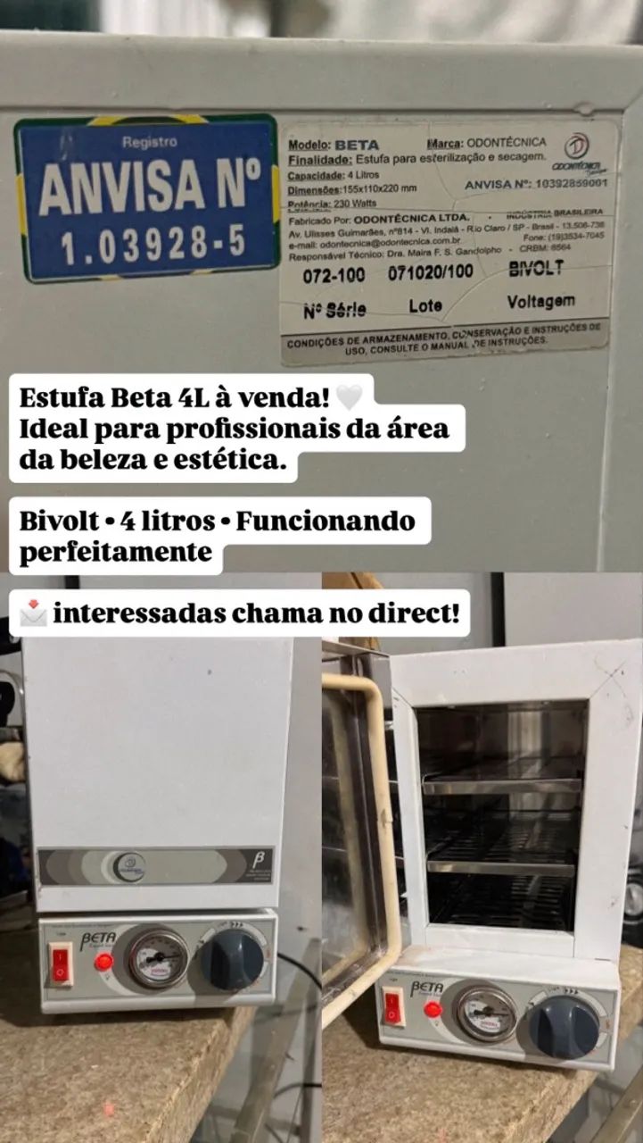 Estufa de esterilização 