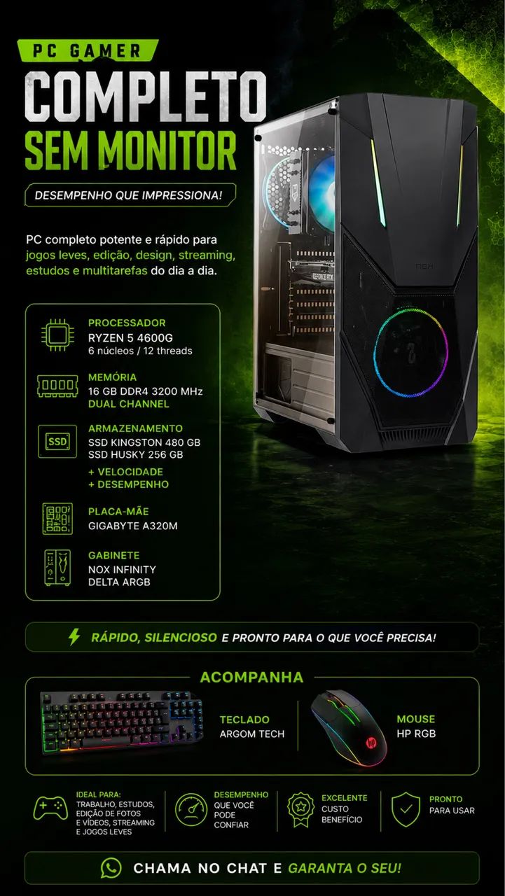 PC GAMER / WORKSTATION - PRONTO PARA USAR ?