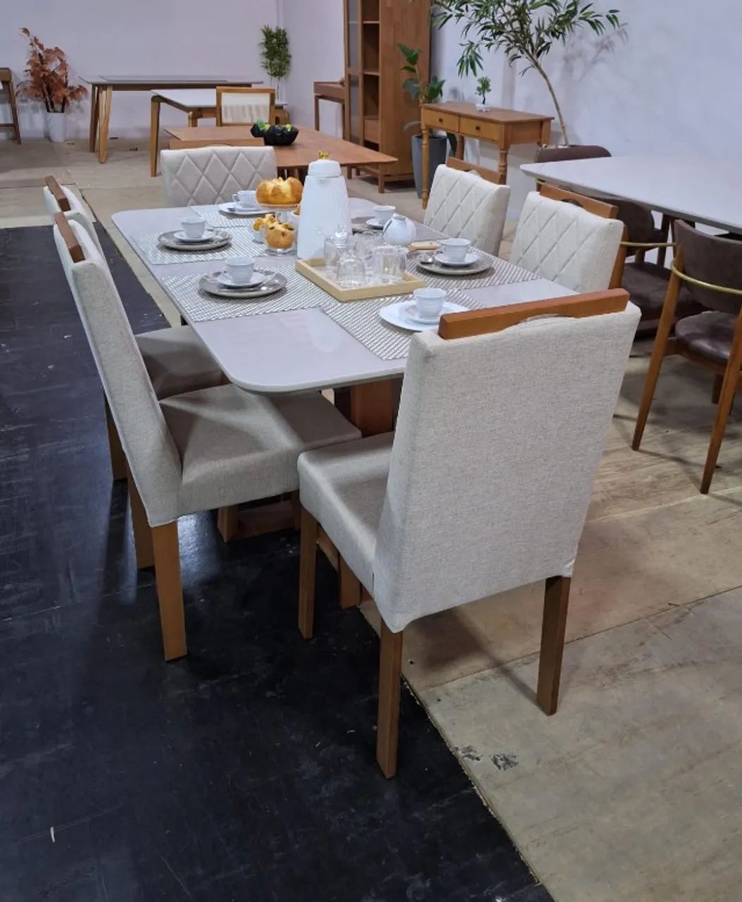 Mesa de Jantar com 6 cadeiras 1.60x90 - Foto 4