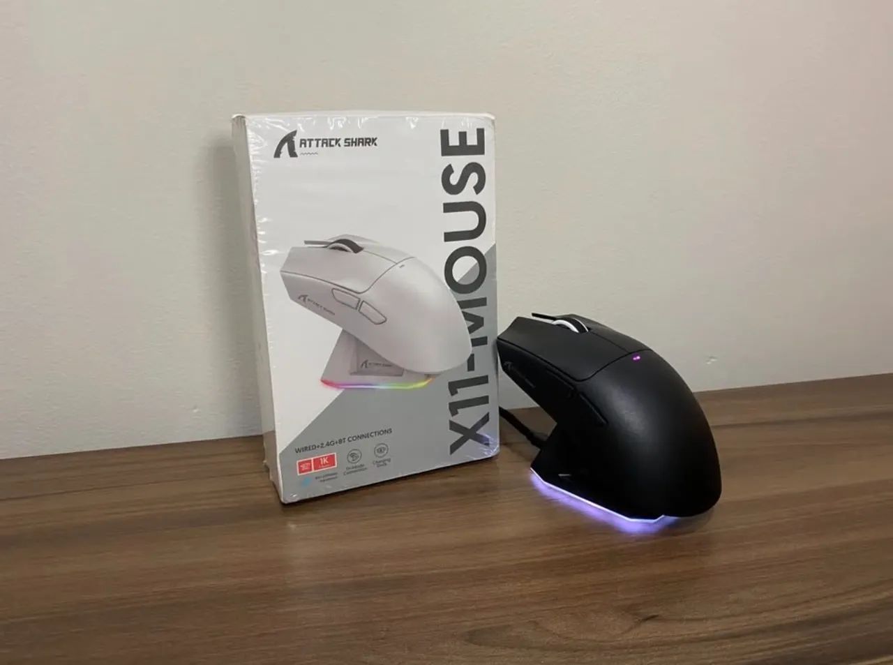 (NOVO) MOUSE GAMER ATTACK SHARK X11 SEM FIO - Foto 3