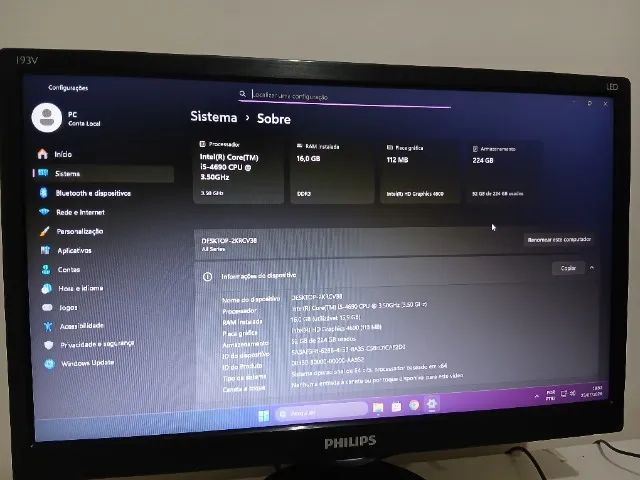 Computador Intel i5 4690 16gb SSD240gb - Foto 4