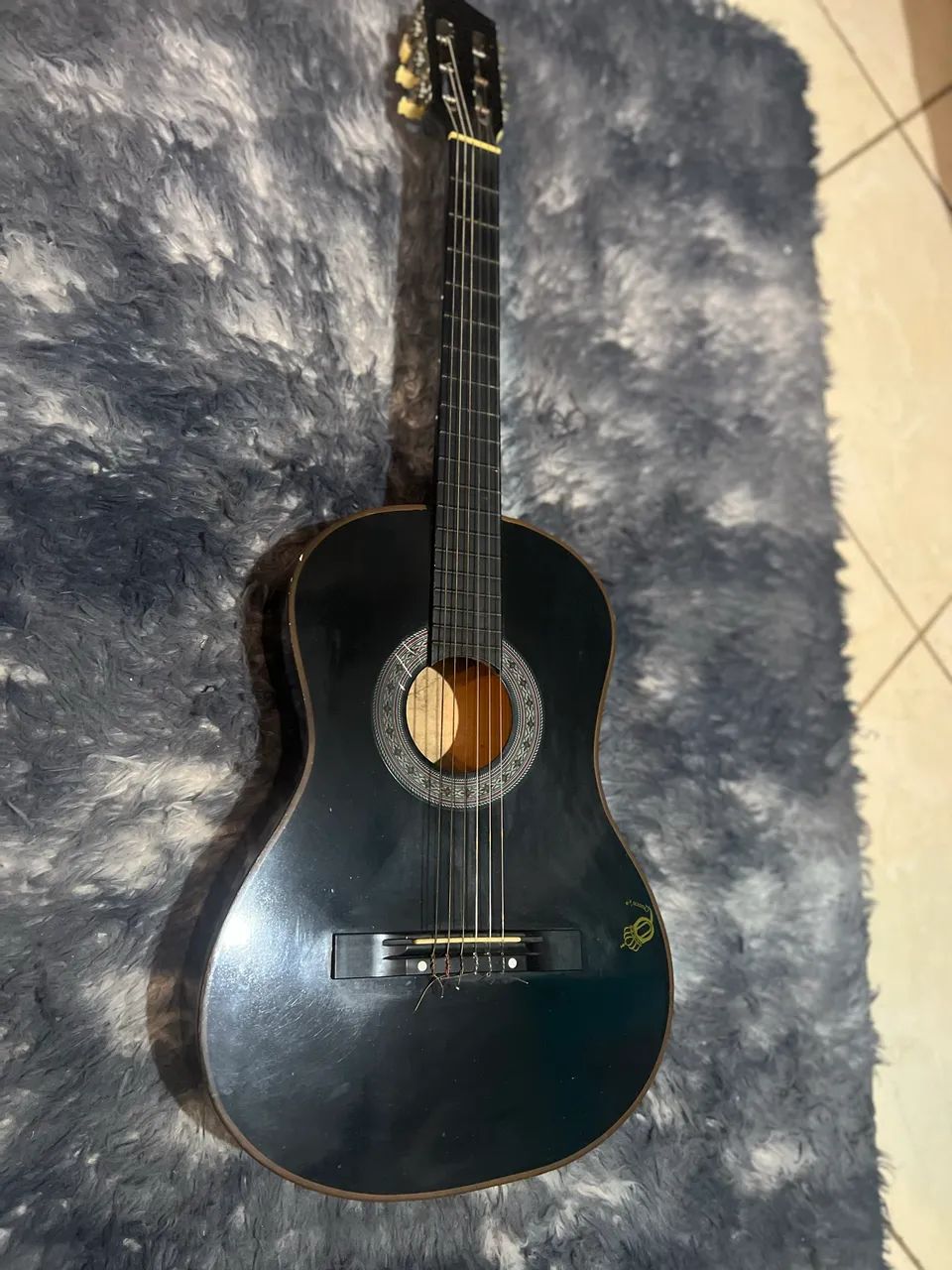 Violão preto Memphis usado  - Foto 2
