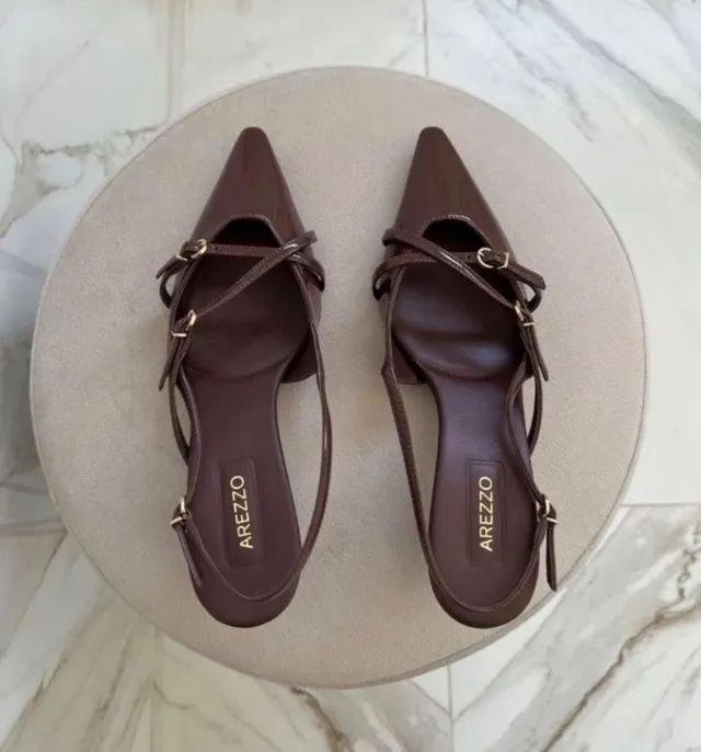 Scarpin Arezzo marrom 36 - Foto 3