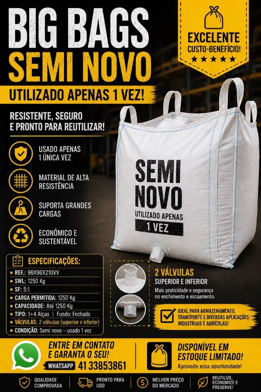 Big Bags industriais e agrícolas 