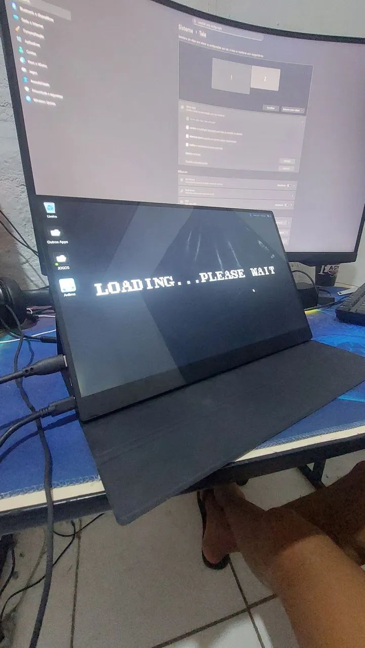 Monitor Portátil Touch de 15,6 Polegadas