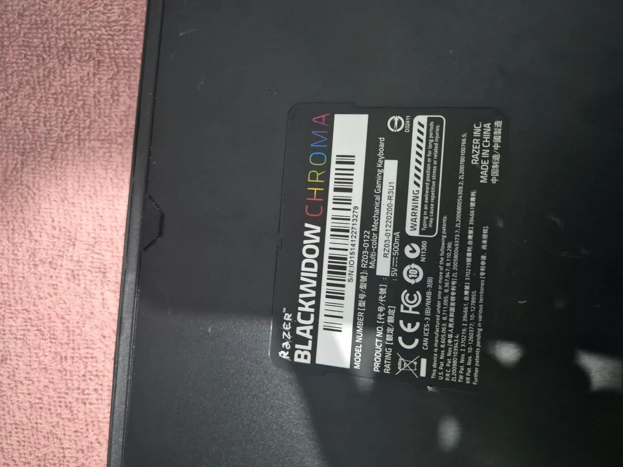 Teclado RAZER Blackwidow chroma  - Foto 2
