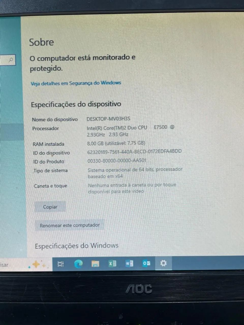? COMPUTADOR COMPLETO PARA OFFICE - R$ 650,00 ? - Foto 5
