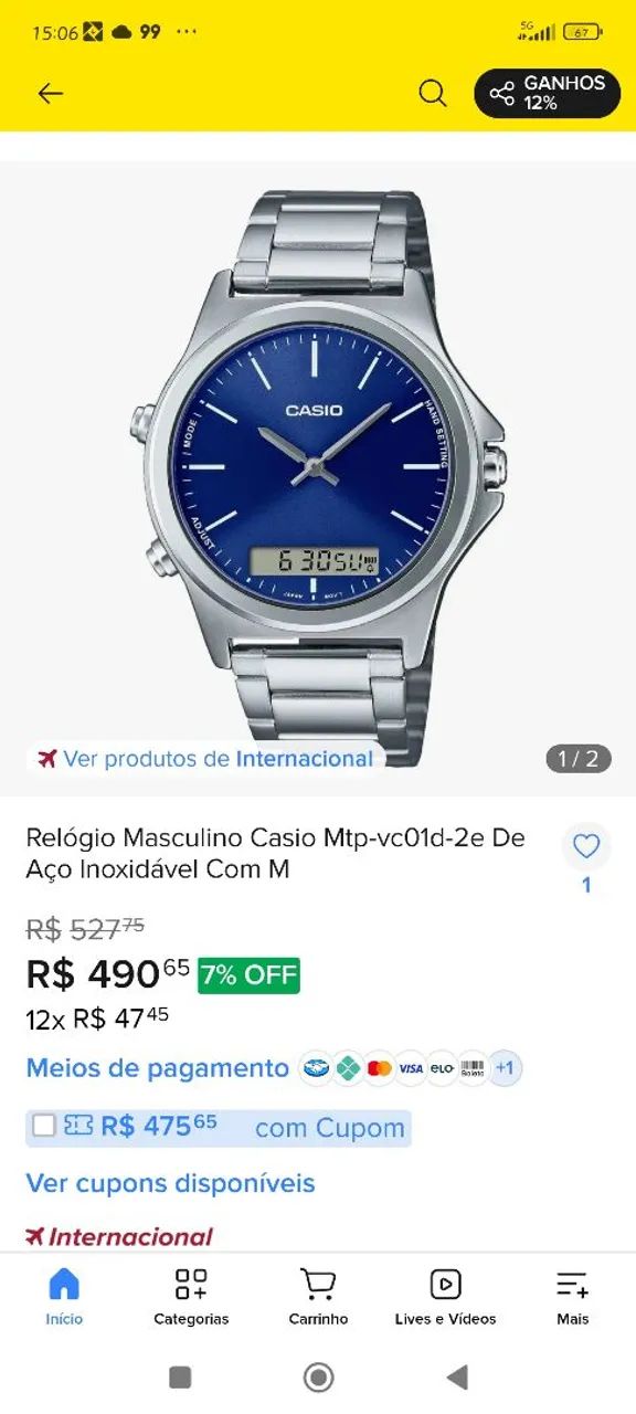 Relógio Casio  - Foto 5