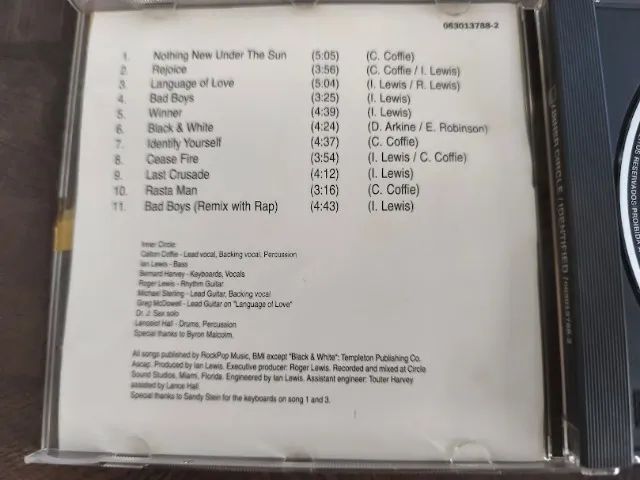 Cd Inner Circle - Identified - Top Secret 1996 - Foto 4