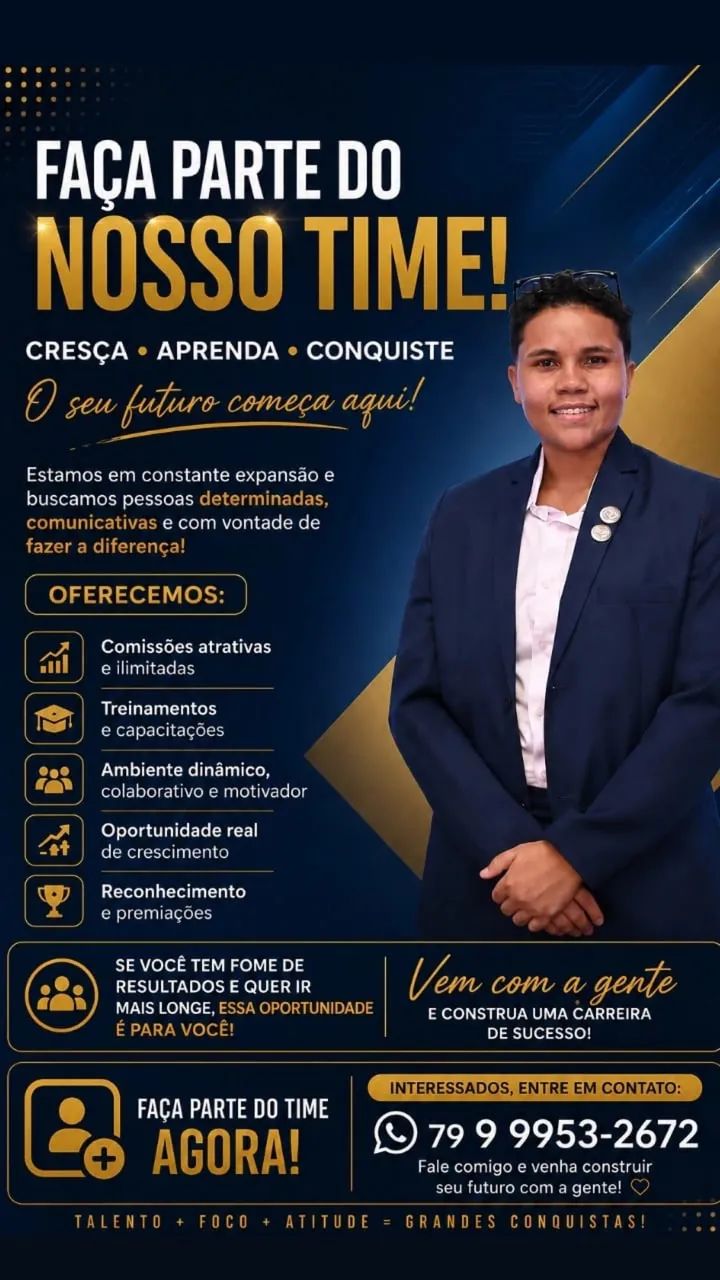 Vaga de emprego para vendedor interno 