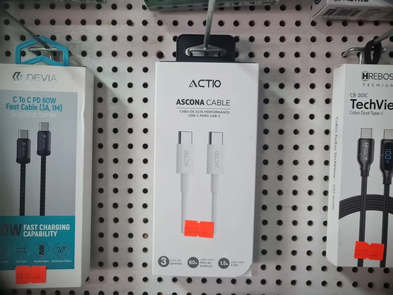 Cabos USB-C para USB-C - Actio - Foto 2