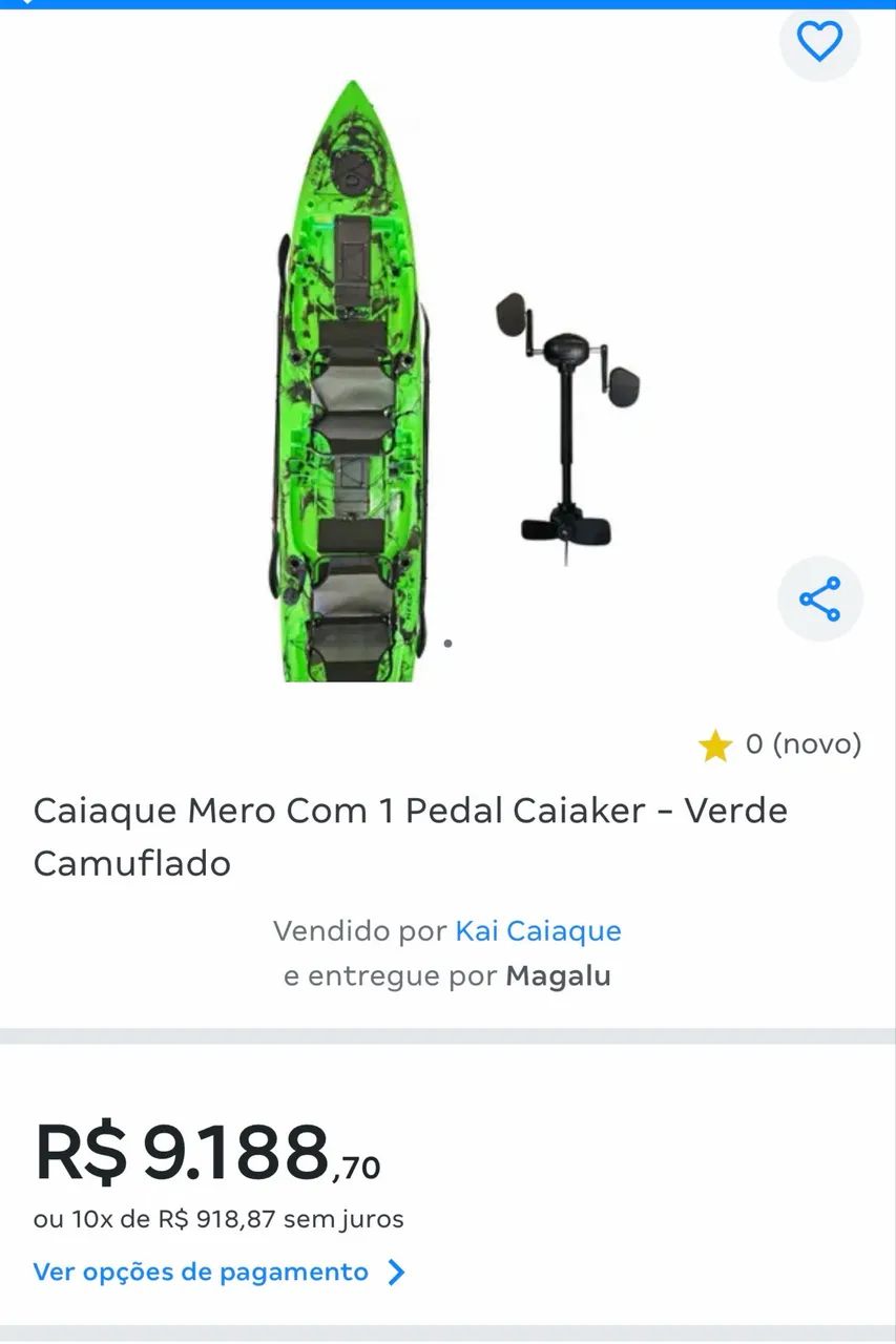 Caiaque 2 pessoas - Estado de Novo  - Foto 2