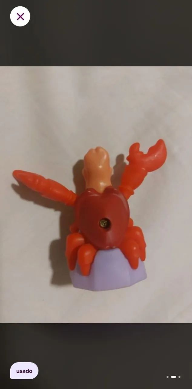 Boneco Sebastian Pequena sereia  - Foto 2