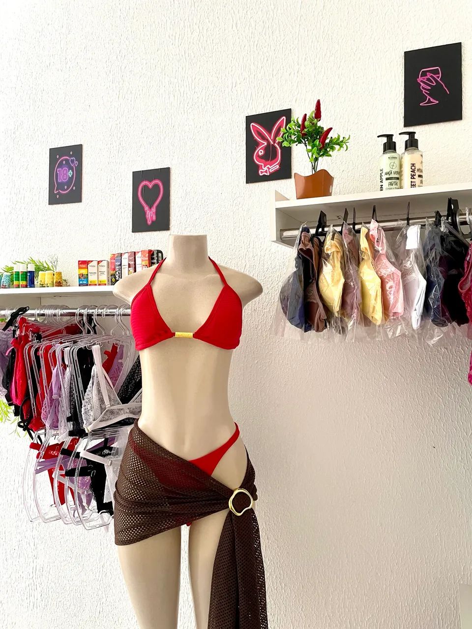 Biquíni e saída de praia 