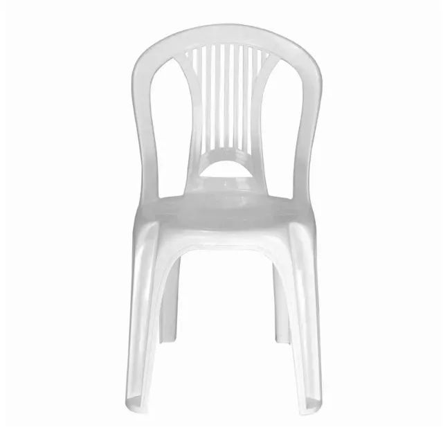 Vendo mesa com 4 cadeiras de plástico branca - Foto 2