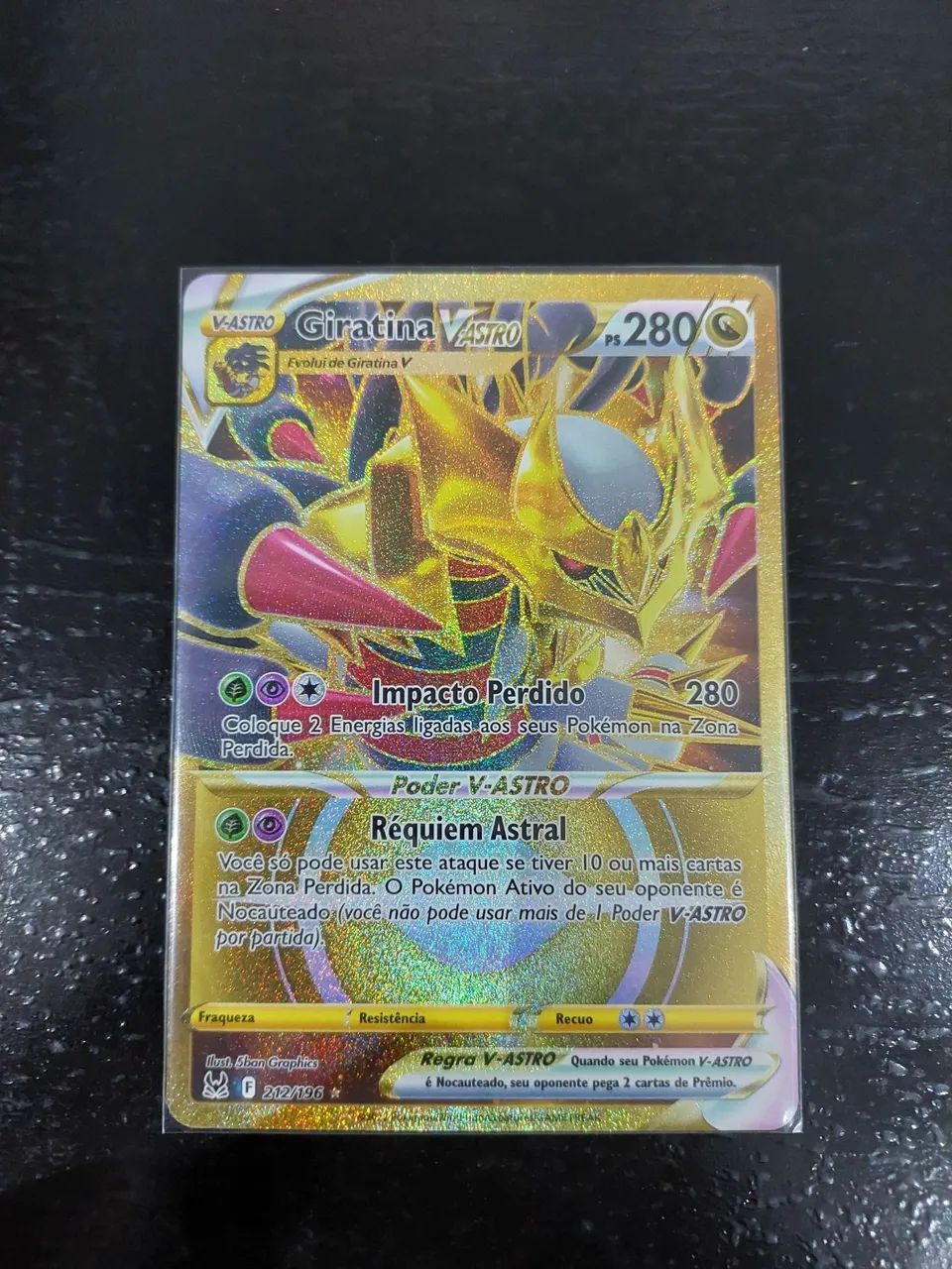 Carta Pokémon: Giratina-V-ASTRO (212/196) - Origem Perdida