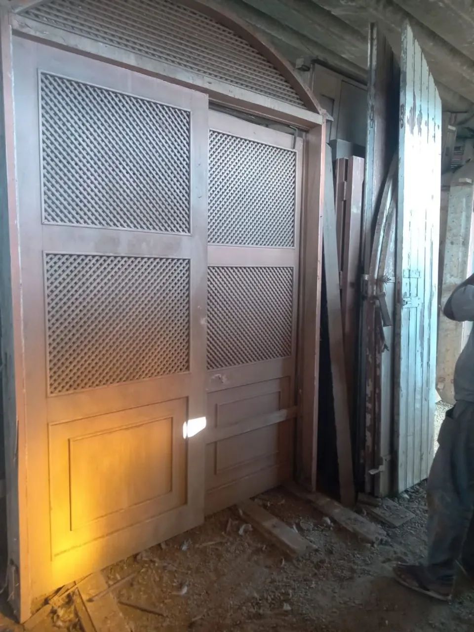 Porta treliça correr