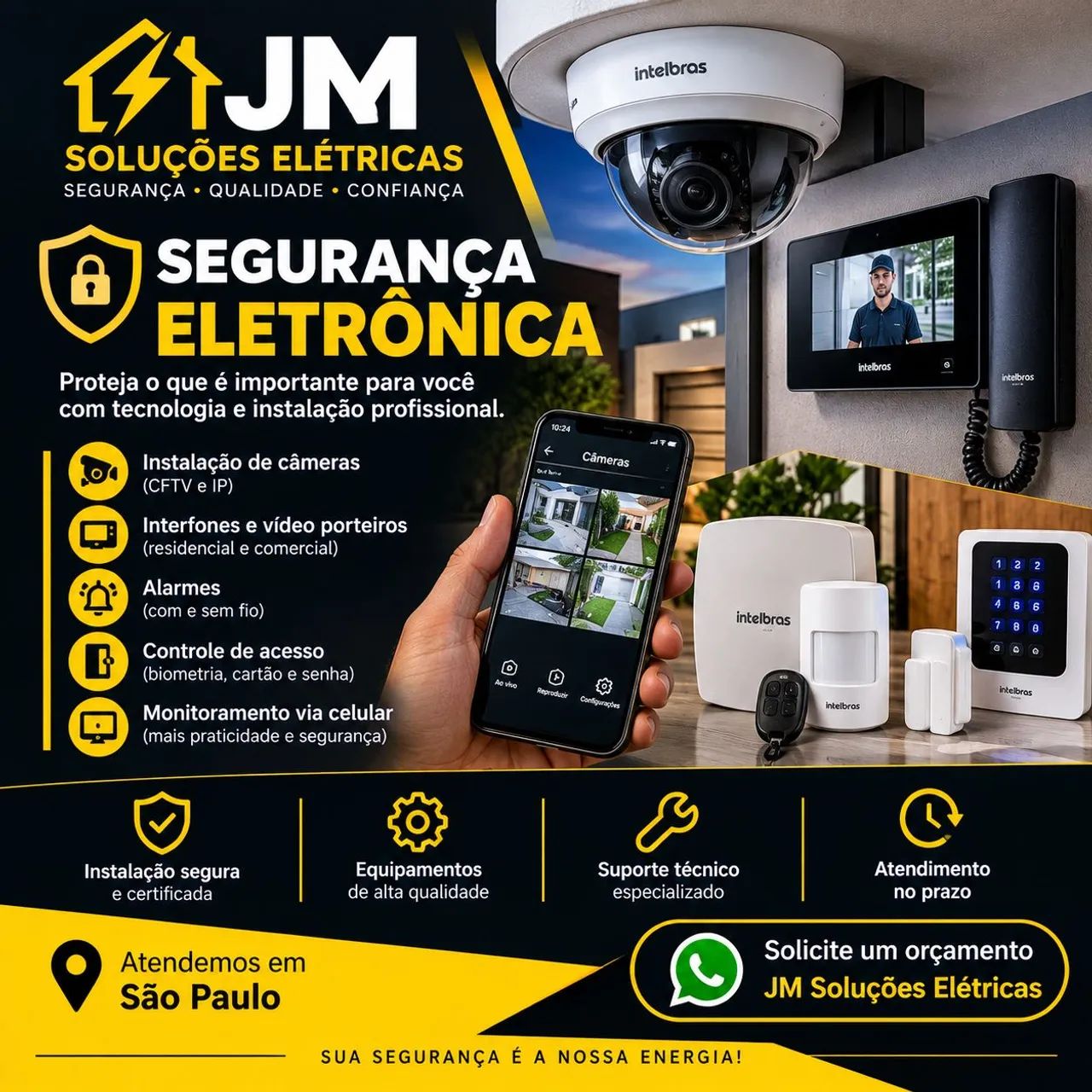 Eletricista, Ar-Condicionado e Segurança Eletrônica - Foto 2