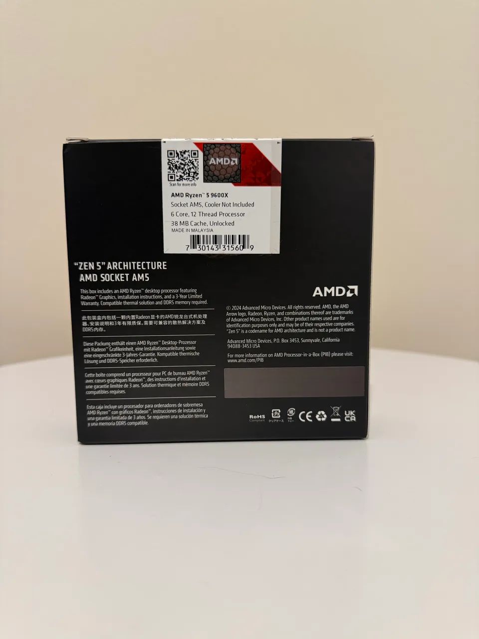 Processador Ryzen 9600x - NÃO FAÇO TROCA - Foto 4