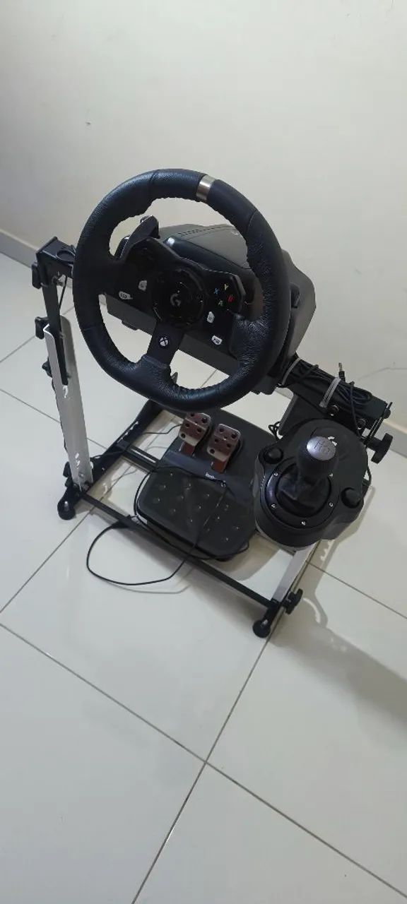  SETUP COMPLETO LOGITECH G920 COM CÂMBIO E SUPORTE - PRONTO PARA JOGAR  - Foto 3