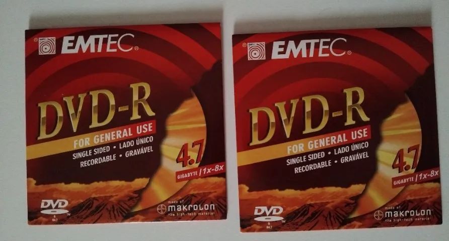 DVD-R Emtec de 8x - Disco virgem