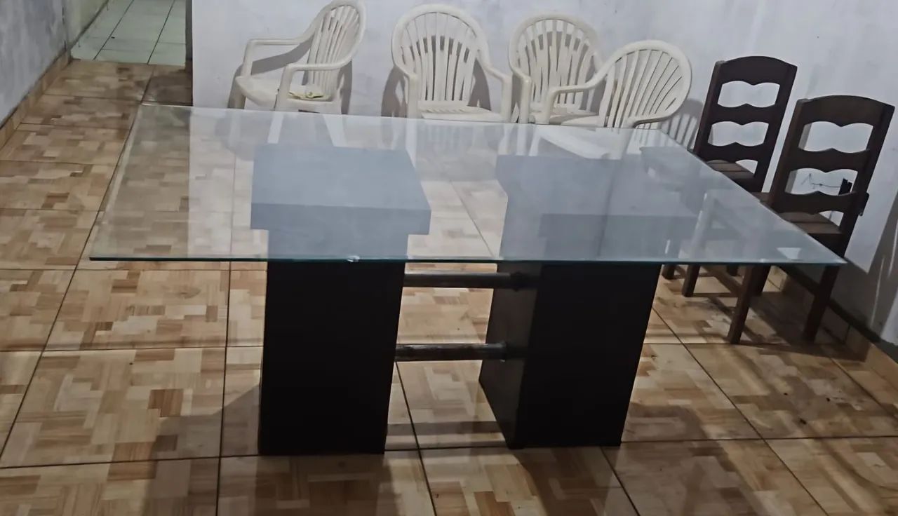Mesa de vidro retangular  - Foto 2