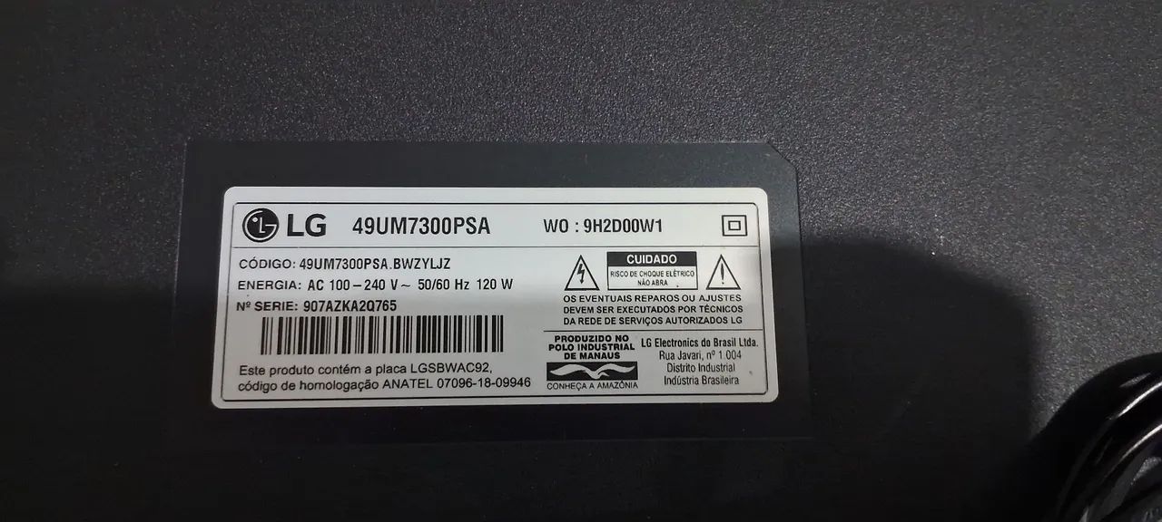 TV Lg 49" com defeito - Foto 3