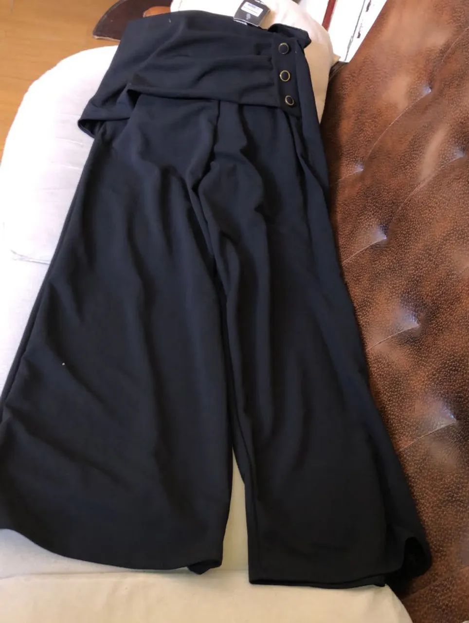 Calça pantalona de malha  - Foto 2