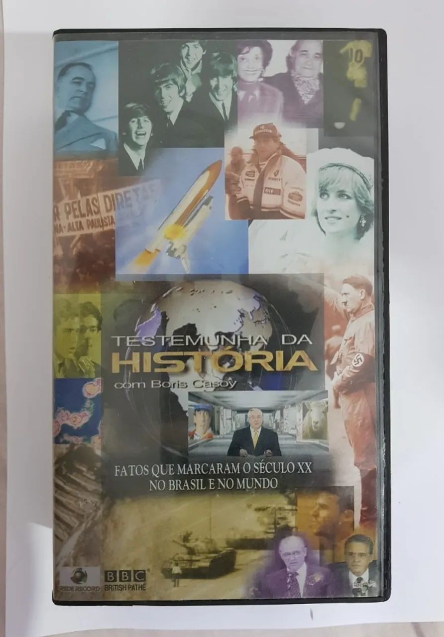 Vhs Duplo Testemunha Da História Com Boris Casoy - DVD, Blu-Ray e