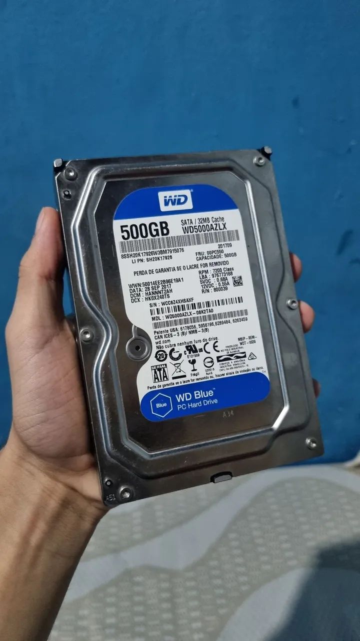 Hd 500gb com defeito parou de funcionar