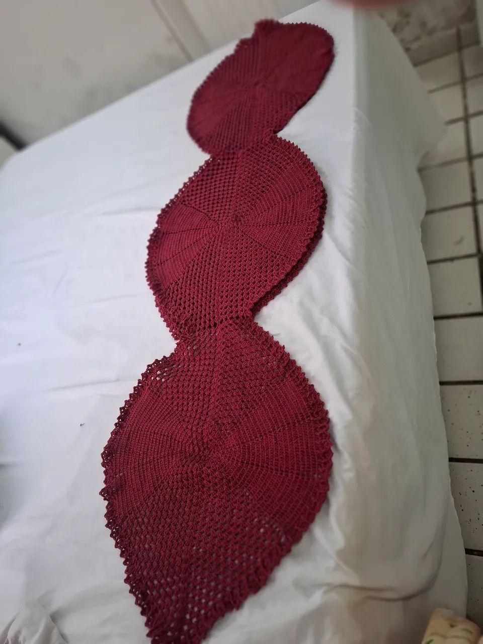 Tolha de mesa em croche