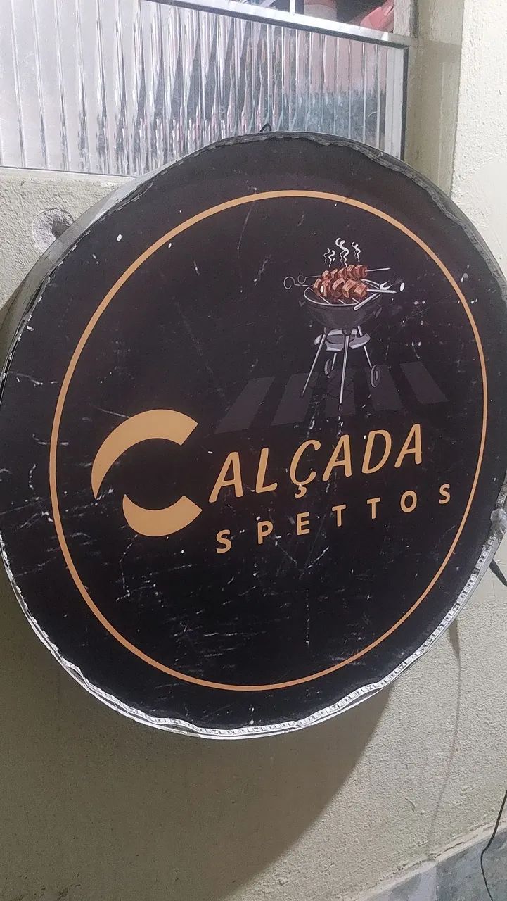Placa  luminosa para bar ou restaurante 