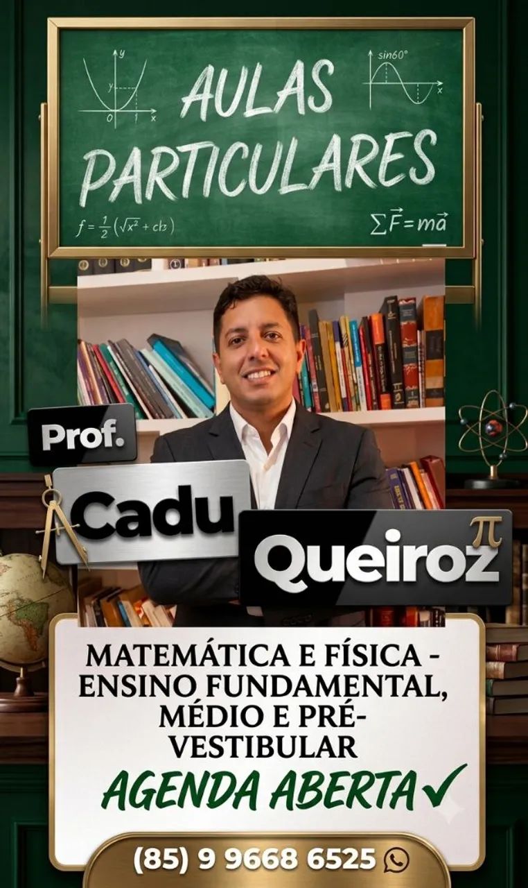 AULAS PARTICULARES-MATEMÁTICA E FÍSICA.