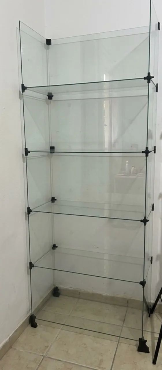 Estante de vidro 