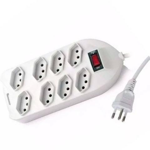 Filtro De Linha Knup Sl7508 Com 8 Tomadas Com Interruptor