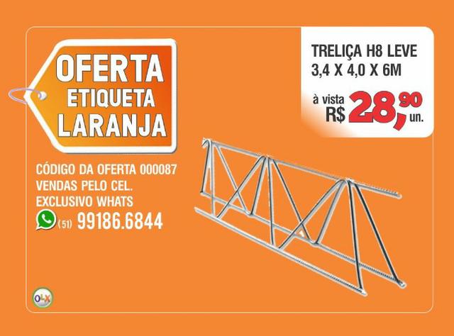 Treliça h8 Leve 4,2 x 4,2 x 6m - Normatizada