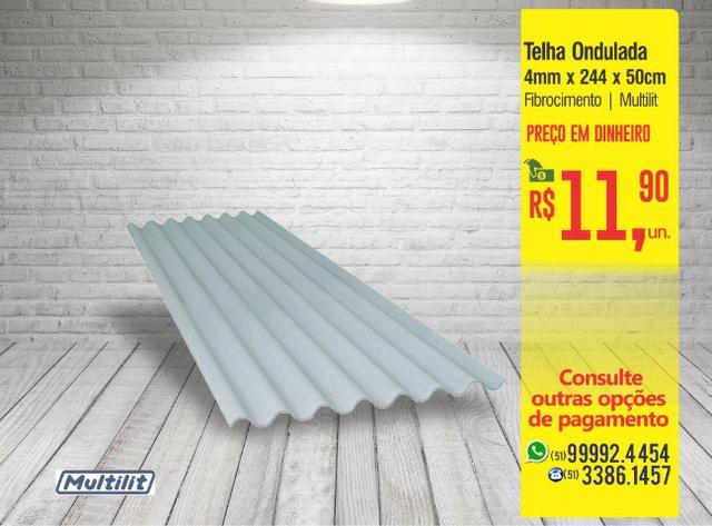 Telha 4mm Ondulada Residencial - Oferta!