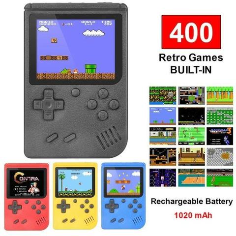 Mini Game Retrô Clássico Portátil 400 Jogos Antigos Anos 80