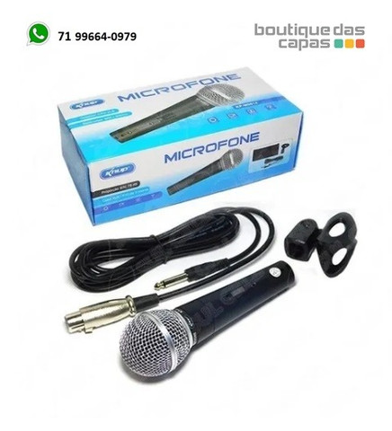 Microfone dinamico c fio KP-M0014 KNUP
