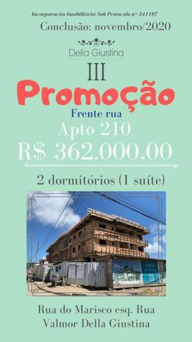 Excelente Residencial de aptos uma entrada mais parcelas ate as chaves
