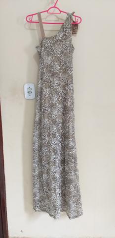 Vestido de festa longo animal print (oncinha) - Foto 2